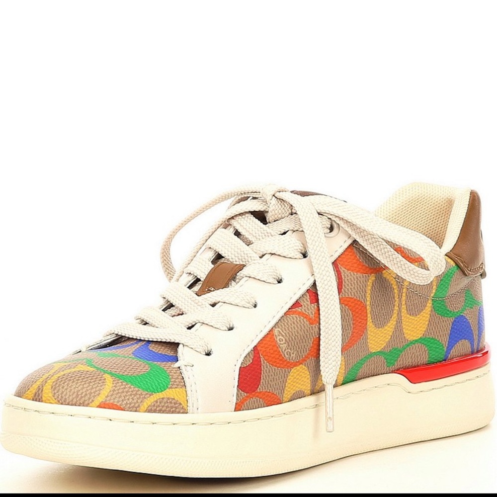COACH
Lowline Rainbow Coated Canvas Sneakers - Picture 4 of 13